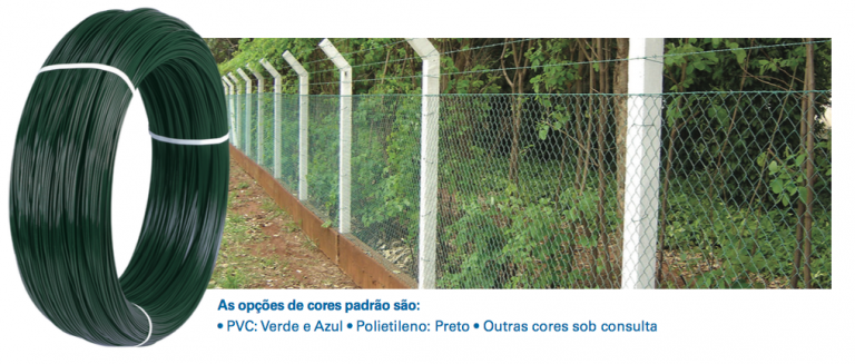 Arame Zincado Revestido com PVC ou Polietileno